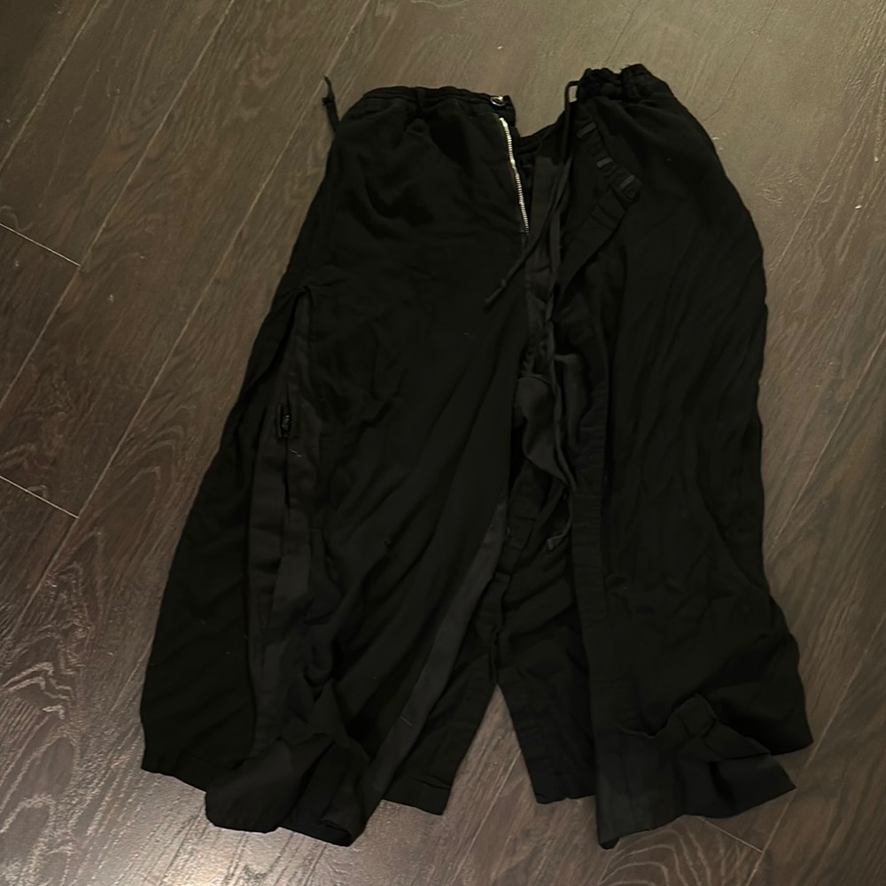 Black Wide-Leg Pants